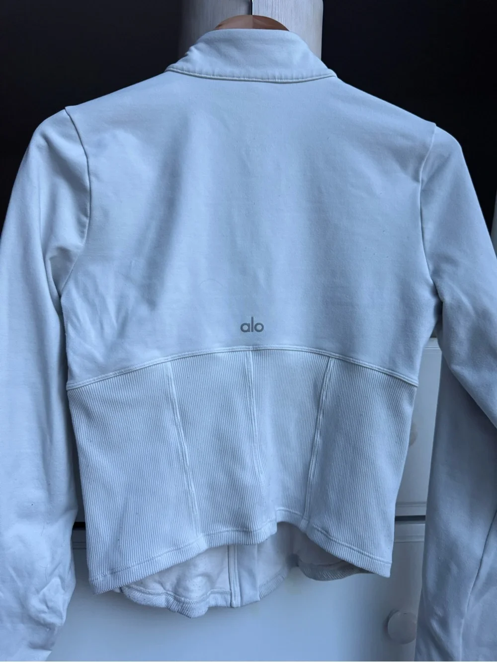 ALO AIRBRUSH CORSET FULL ZIP JACKET